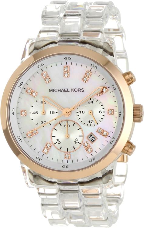 clear michael kors|Michael Kors clear band watch.